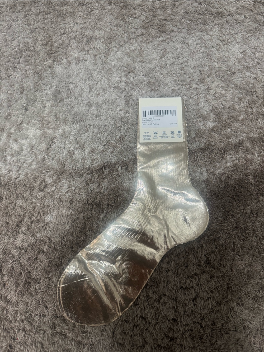 Maria La Rosa One Ribbed Laminated Socks - Picture 3 of 4